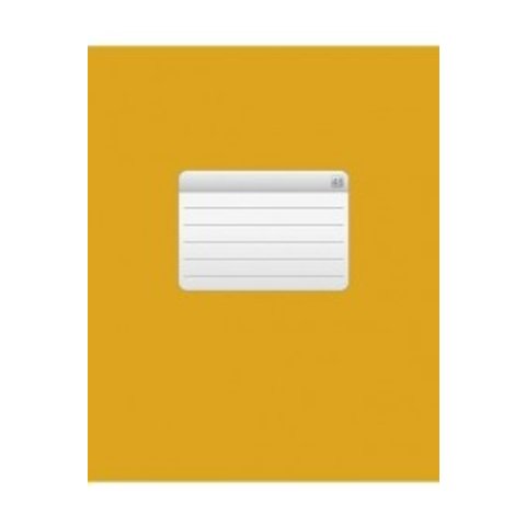 тетрадь 48 листов однотонная Желтая 12536 в клетку