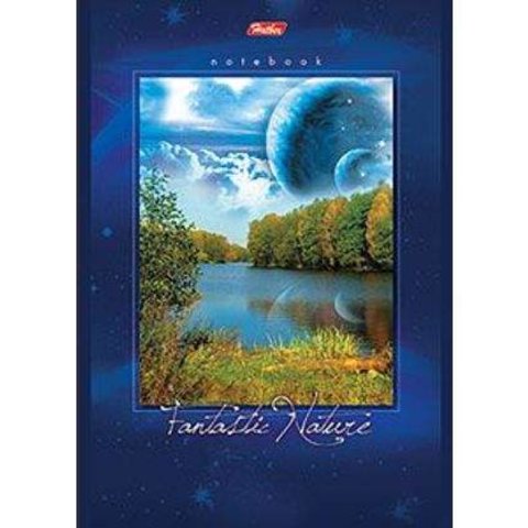 тетрадь А4 96 листов Nature на спирали 4 отверстия с перфорацией