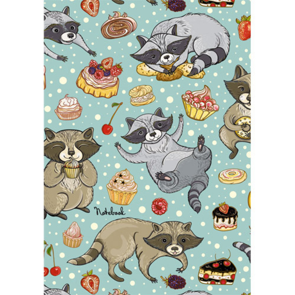 записная книжка А6 48 листов Енот-сладкоежка 6482737