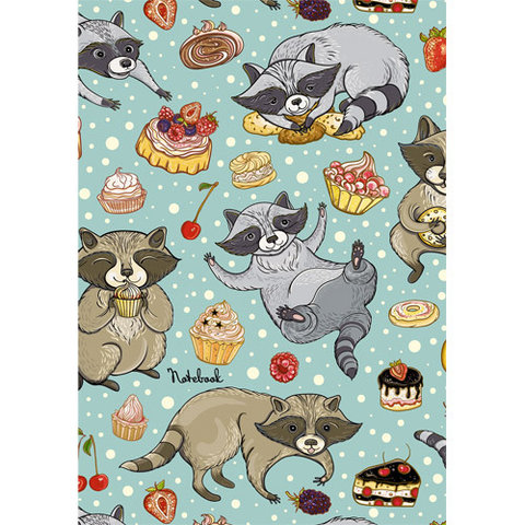 записная книжка А6 48 листов Енот-сладкоежка 6482737