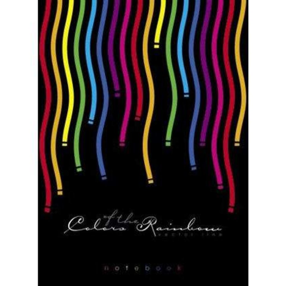блокнот А6 80 листов Rainbow пластик на спирали 10843