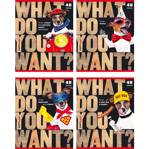 тетрадь 48 листов Что ты хочешь 1439 в клетку