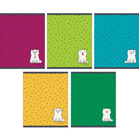 тетрадь 48 листов Жил-был кот в клетку 486051