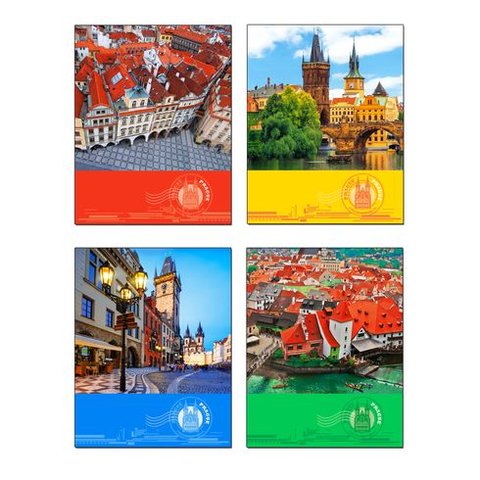 тетрадь на кольцах 240 листов Старая прага 5781