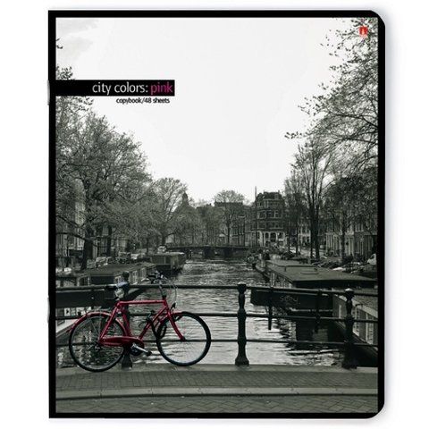 тетрадь 48 листов Город т цветы 7-48-1036 в клетку