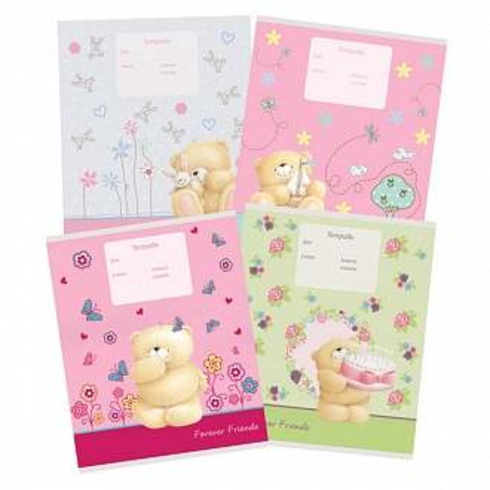 тетрадь 12 листов Очаровательный мишка в клетку 103083