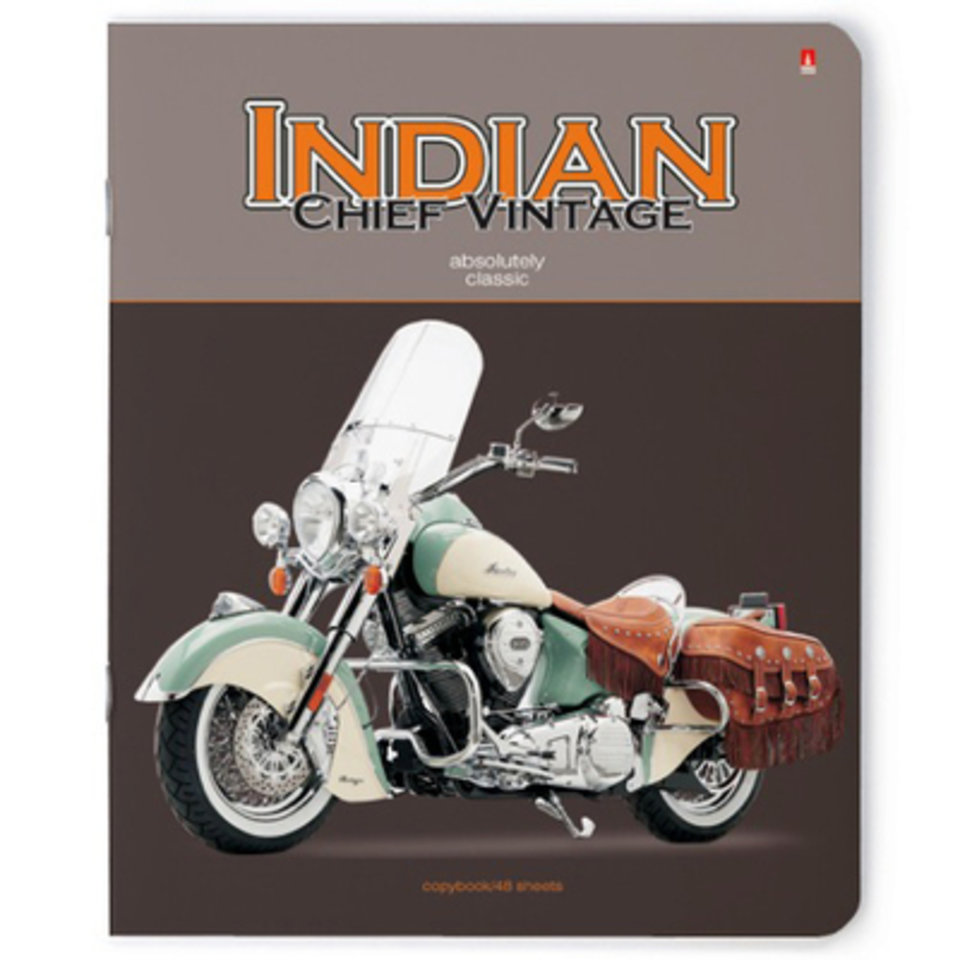 тетрадь 48 листов Мотоциклы 7-48-1029 в клетку