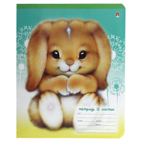 тетрадь 12 листов Пушистики 7-12-1044/1 в клетку