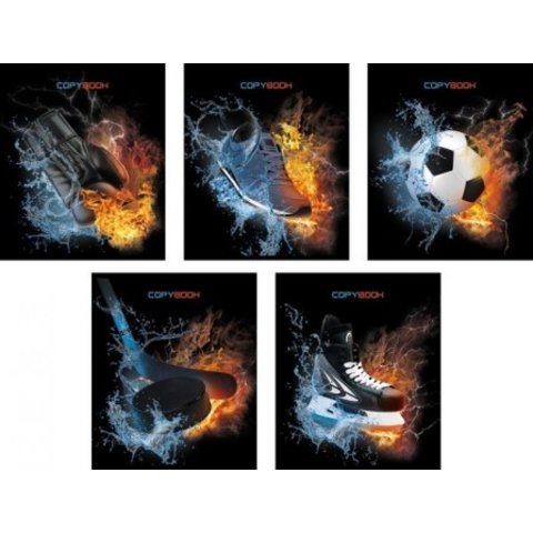 тетрадь 96 листов Вода и пламень 40100 в клетку