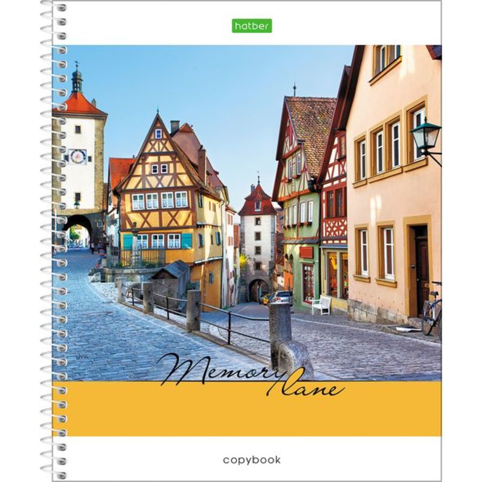 тетрадь 96 листов Memory lane в клетку на спирали (057410) Хатбер
