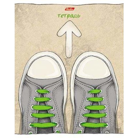 тетрадь 48 листов Кеды в клетку