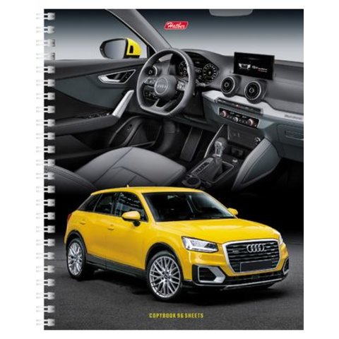 тетрадь 96 листов Авторевю на спирали в клетку