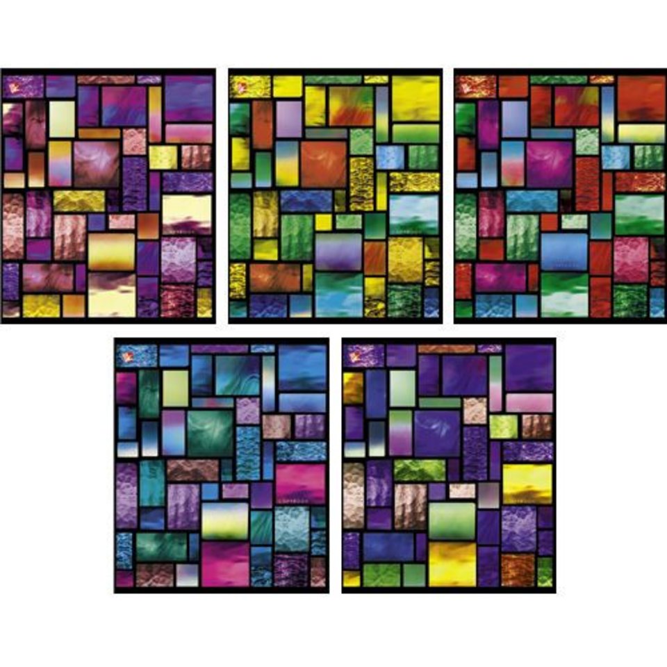 тетрадь 48 листов Фантастические витражи в клетку 484980