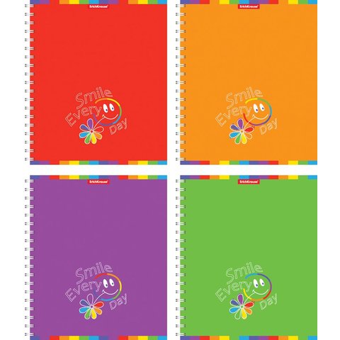 тетрадь 96 листов Smile every day 39981 в клетку