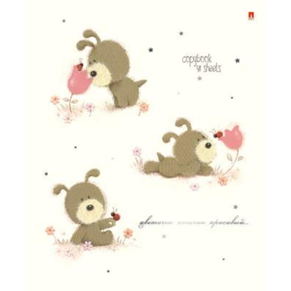 тетрадь 48 листов Гав-Гав 7-48-262 в клетку