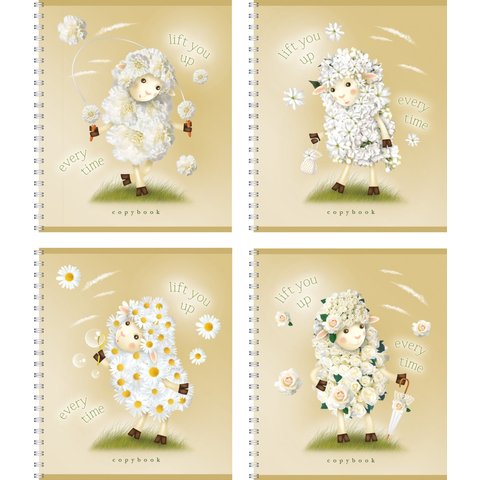 тетрадь 96 листов Хорошее настроение на спирали 37623 в клетку