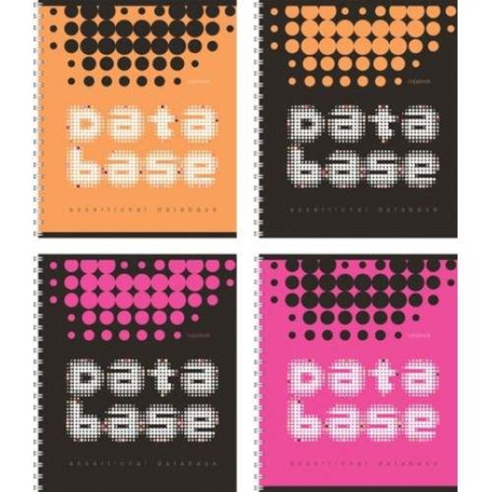 тетрадь 96 листов Database на спирали 37627 в клетку