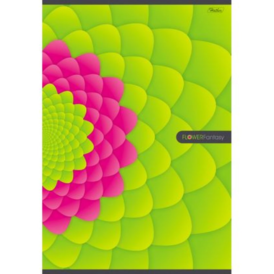 тетрадь А4 96 листов Flower Fantasy в клетку