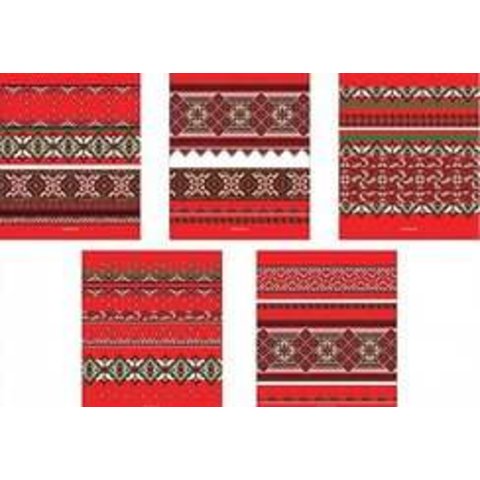 тетрадь 96 листов Народные мотивы 37604 в клетку