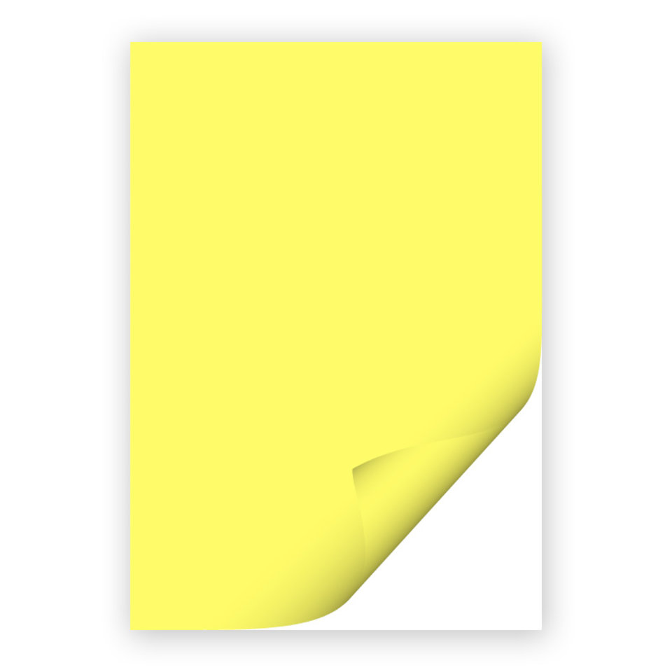 бумага самоклеящаяся А4 флуоресцентная матовая желтая 41210297