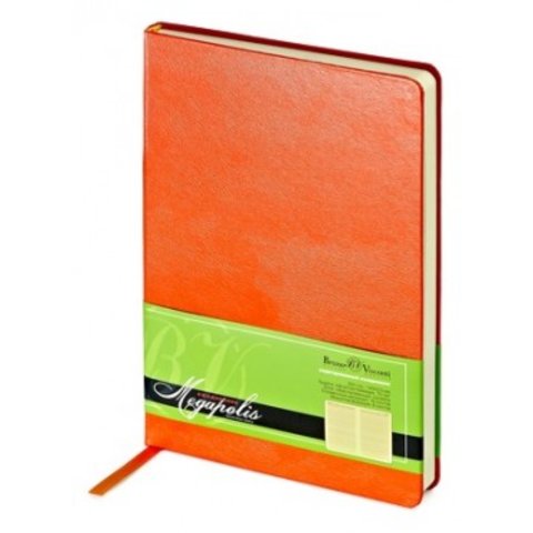 ежедневник недатированный А5 Megapolis 3-281/05 оранжевый Bruno Visconti