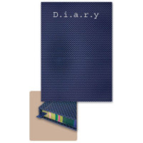 ежедневник недатированный А5 128л Синяя текстура 32226/18