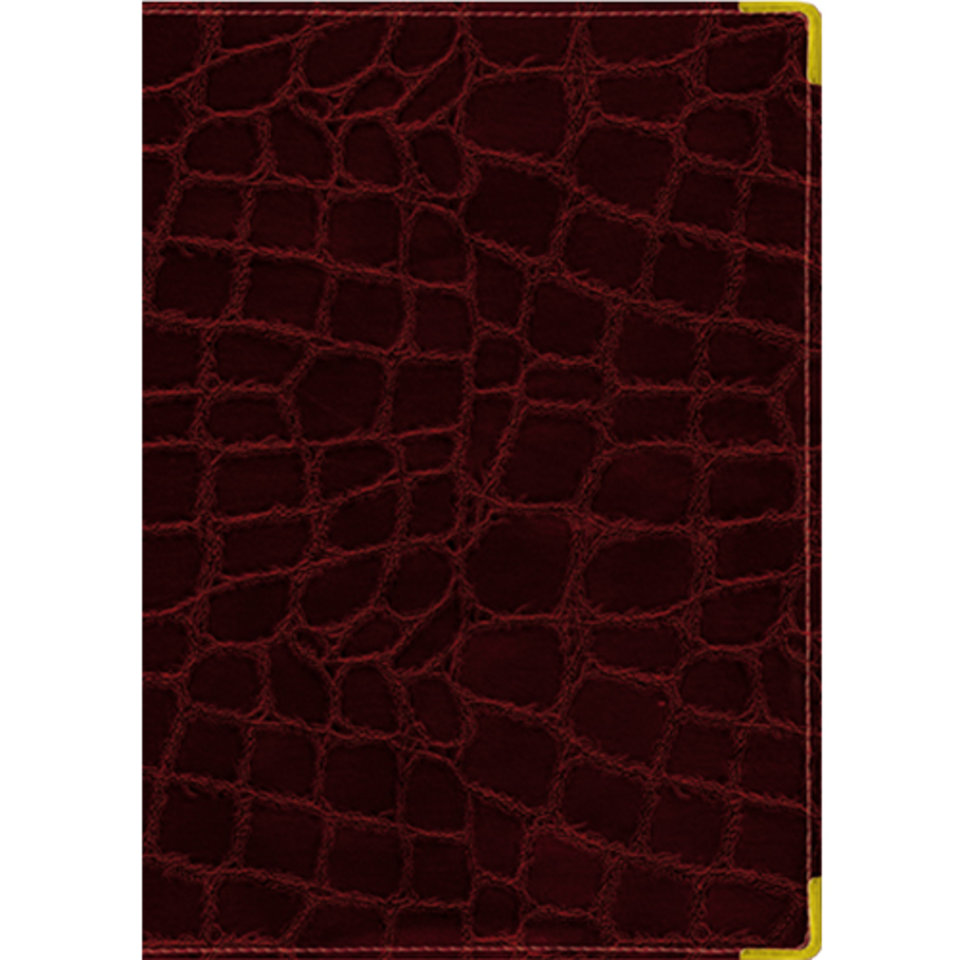 еженедельник недатированный А6 Croco бордовый 17615202