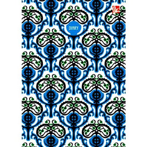 ежедневник недатированный А5 Ярко-синий узор 17515207