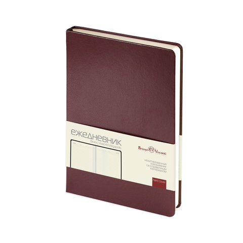 ежедневник недатированный А5 Megapolis 3-281/03 коричневый Bruno Visconti