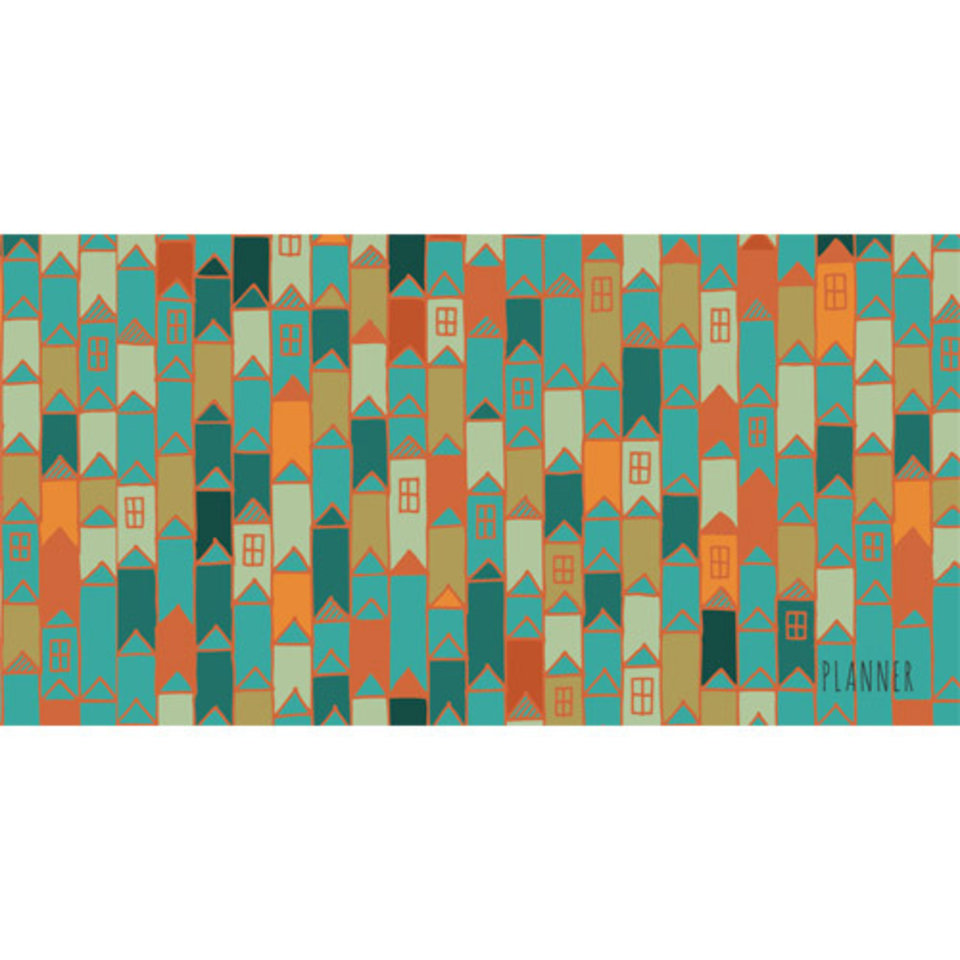 еженедельник недатированный А7 планинг Крыши домов 196403