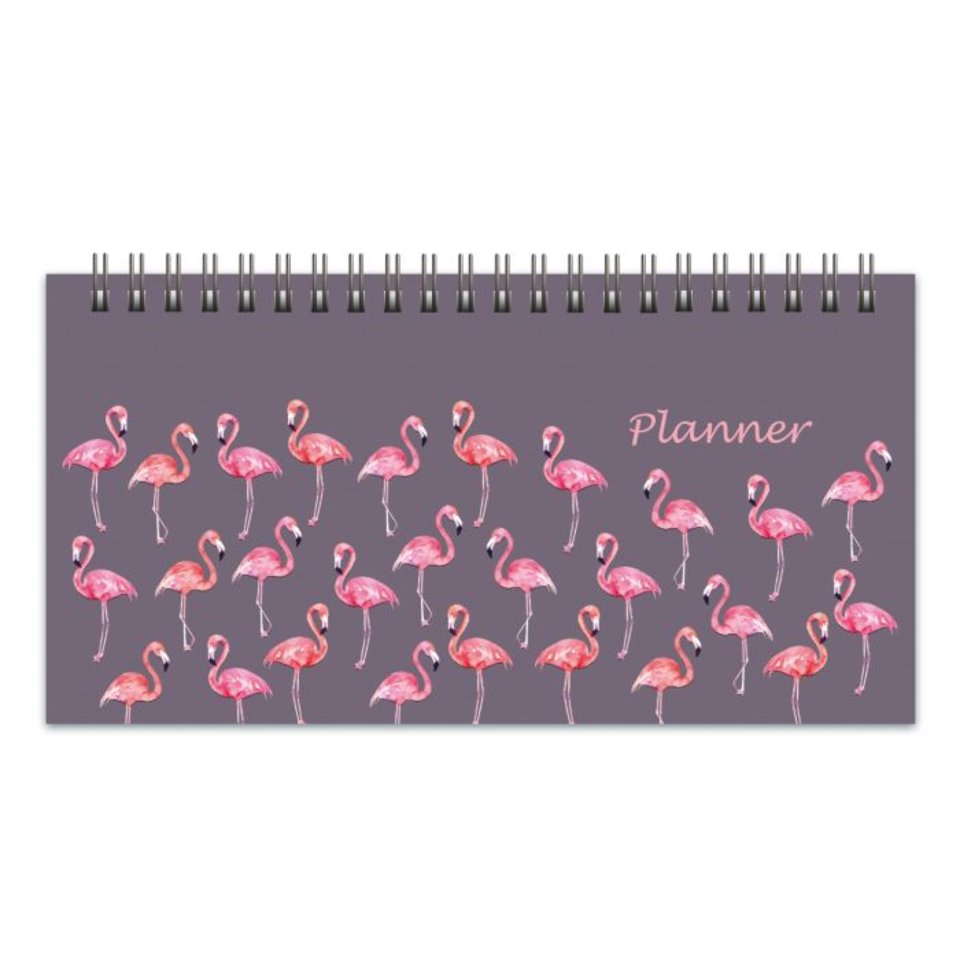 еженедельник недатированный А7 планинг Розовые фламинго 47802