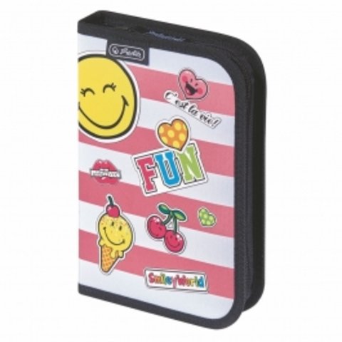 пенал для девочки 11437936 HERLITZ Smiley World Girl