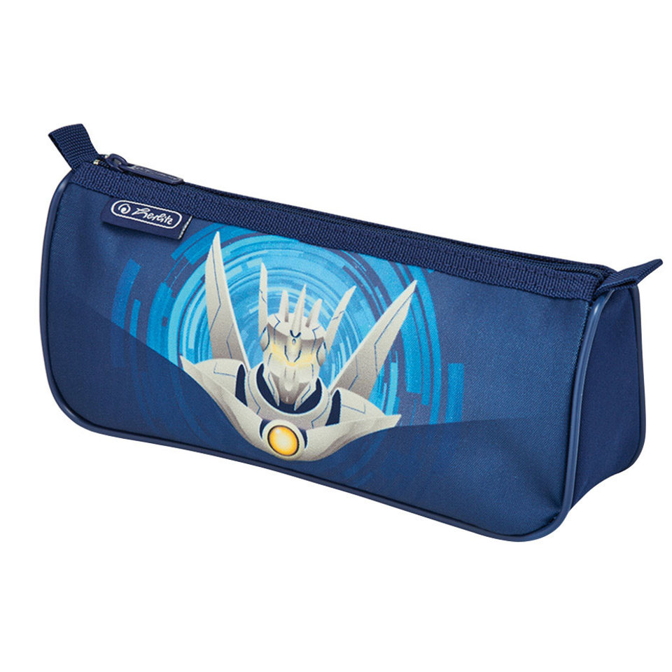 косметичка для мальчика 50008650 HERLITZ Sport Boys Робот 1 молния