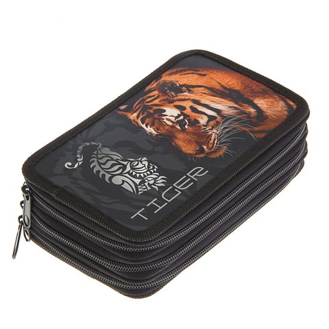 пенал ПК12-9 Оникс Тигр тату 3 отделения