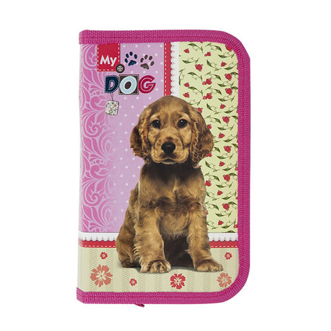 пенал для девочки Щенок 1 отделение ПН-6129