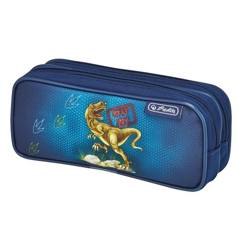 косметичка для мальчика 50008711 HERLITZ Boys Динозавр 2 молнии