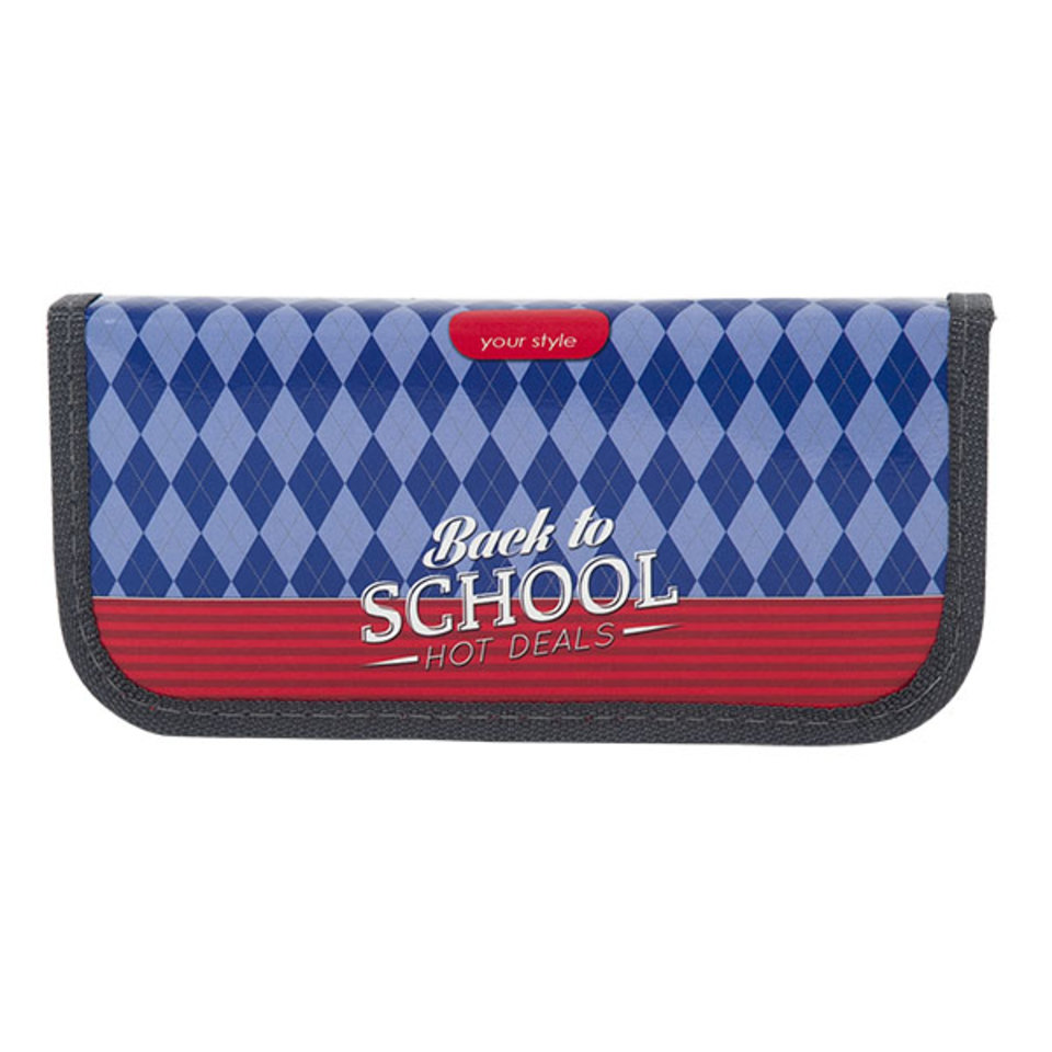 пенал для мальчика Школьный стиль 1 отделение ПН-6067