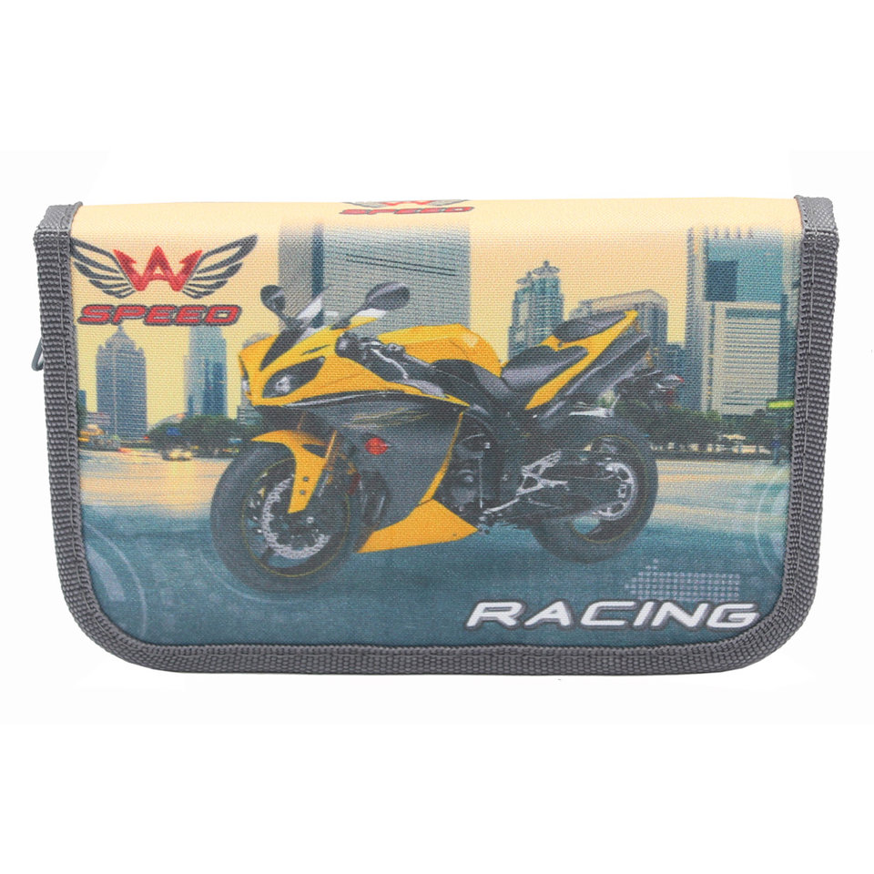 пенал Желтый байк в городе