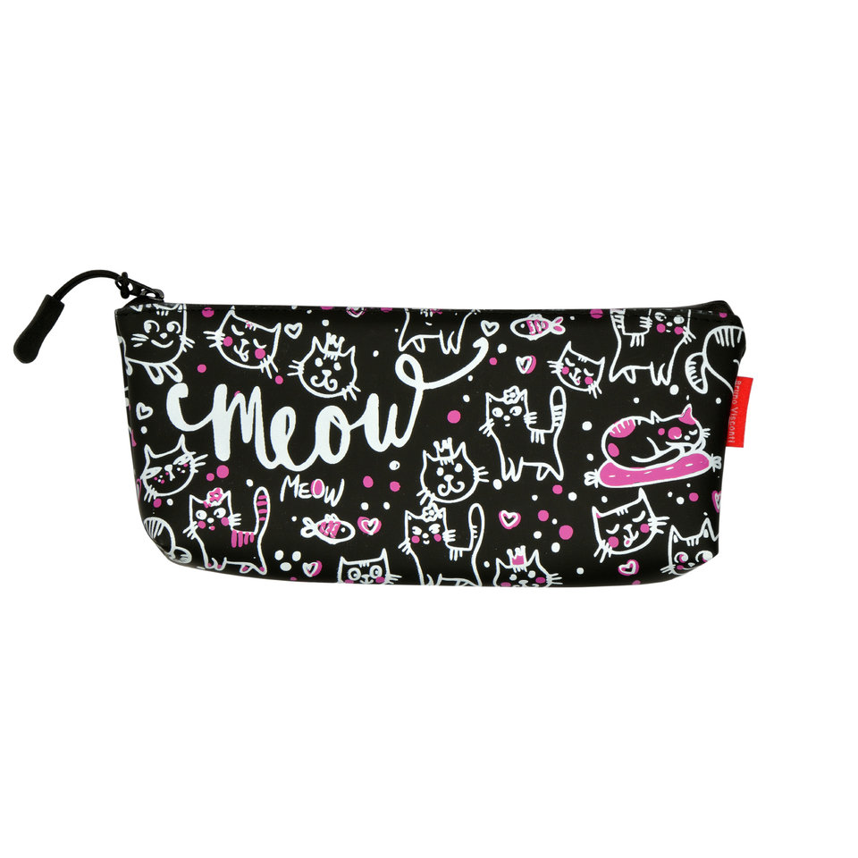 косметичка для девочки Контурные котята силикон 14-012/03