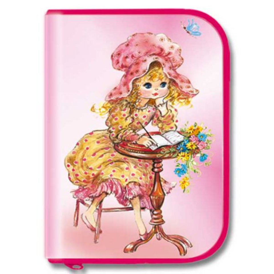 пенал для девочки ПК4-10 Оникс Девочка глиттер 1 отделение