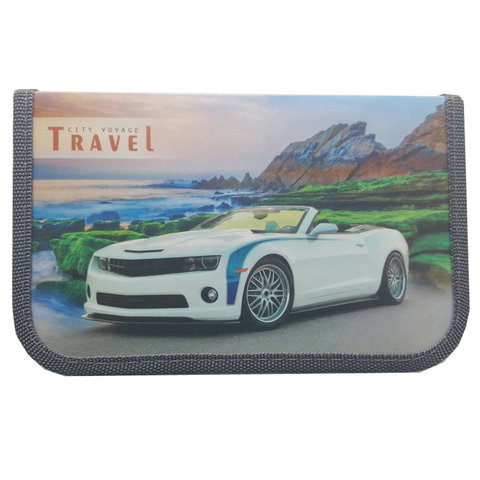 пенал Белое авто с полосой ПН-2223