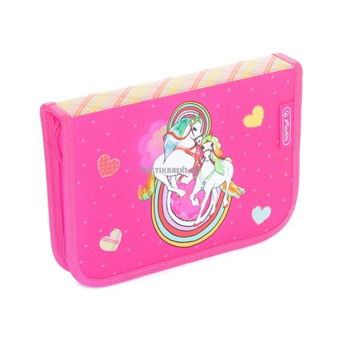 пенал для девочки 11412004 Herlitz Flexi Ggirls ЛОШАДИ
