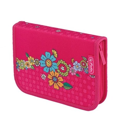 пенал для девочки 11412038 Herlitz Smart Girls ЦВЕТЫ