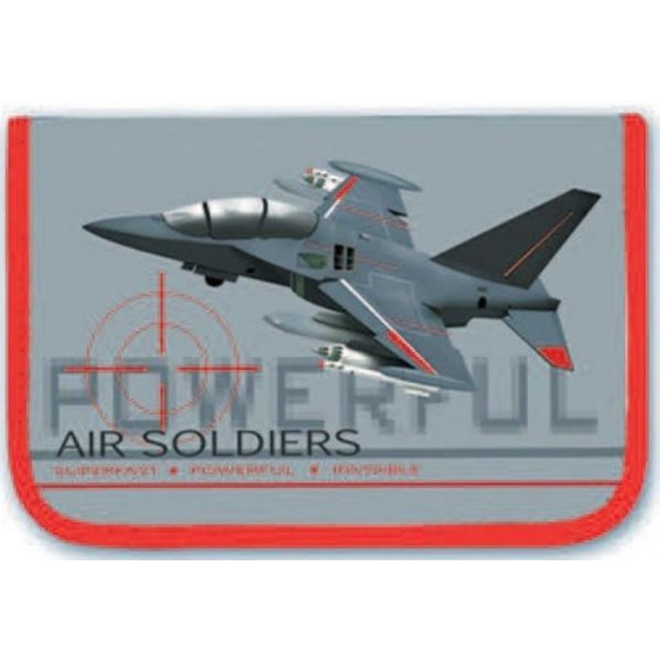 пенал для мальчика Самолет с откидной планкой 43303