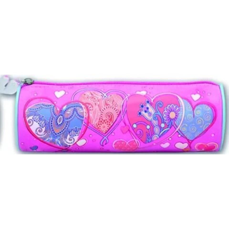 косметичка для девочки Сердечки на розовом 30330