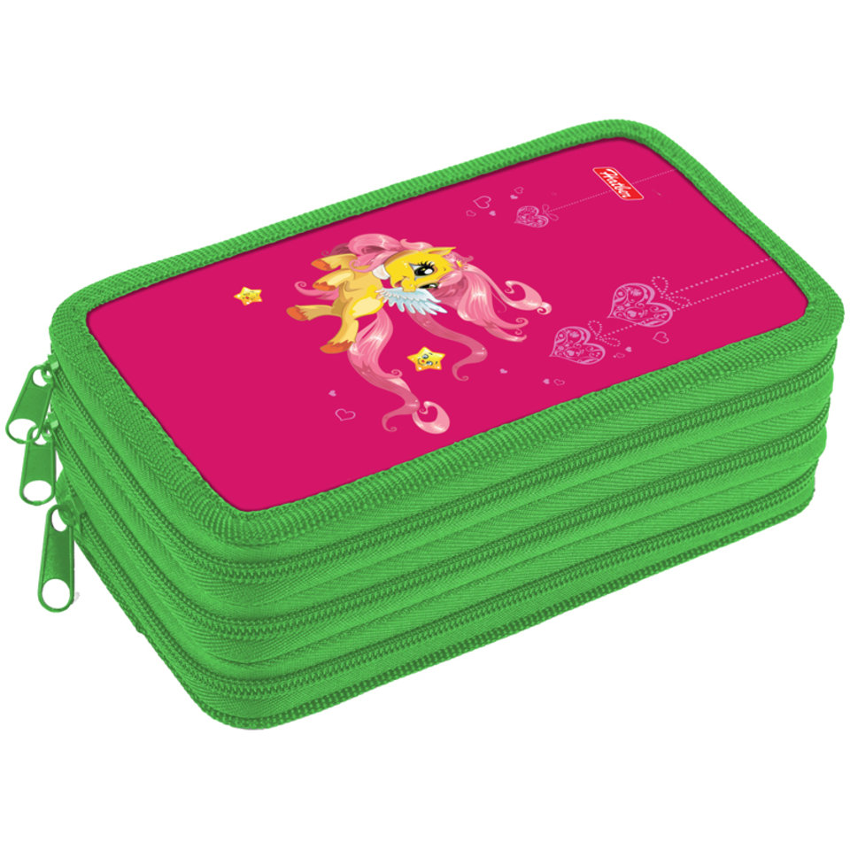 пенал для девочки Fairy pony 3 отделения NPn 31044