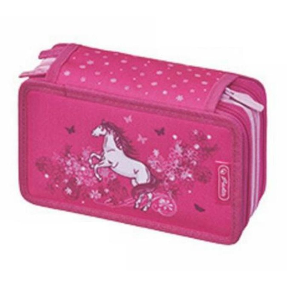 пенал для девочки 11438546 HERLITZ Лошадь 3 молнии