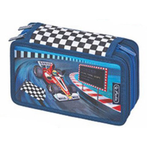 пенал для мальчика 11438546 HERLITZ Автомобиль 3 молнии