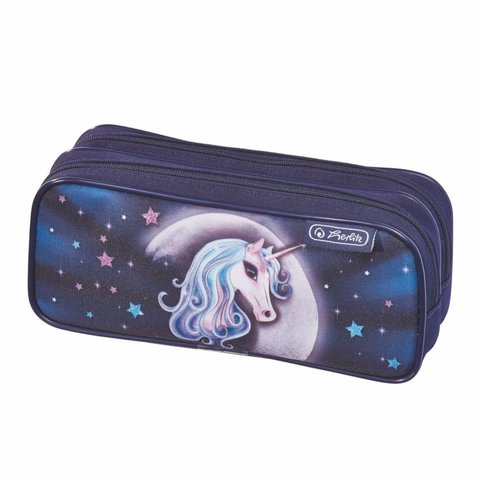 косметичка для девочки 11438199 HERLITZ Girls Единорог 2 молнии