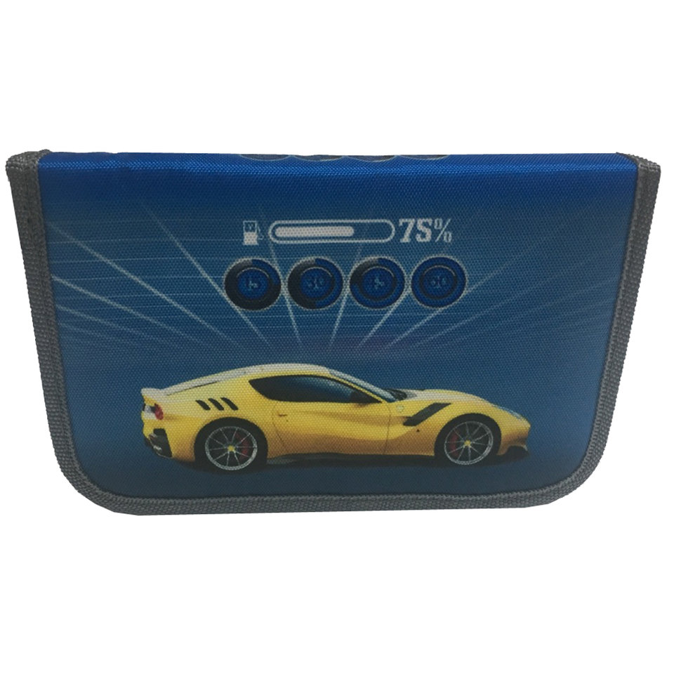 пенал Желтый спорткар-2 с планкой ПН-5150